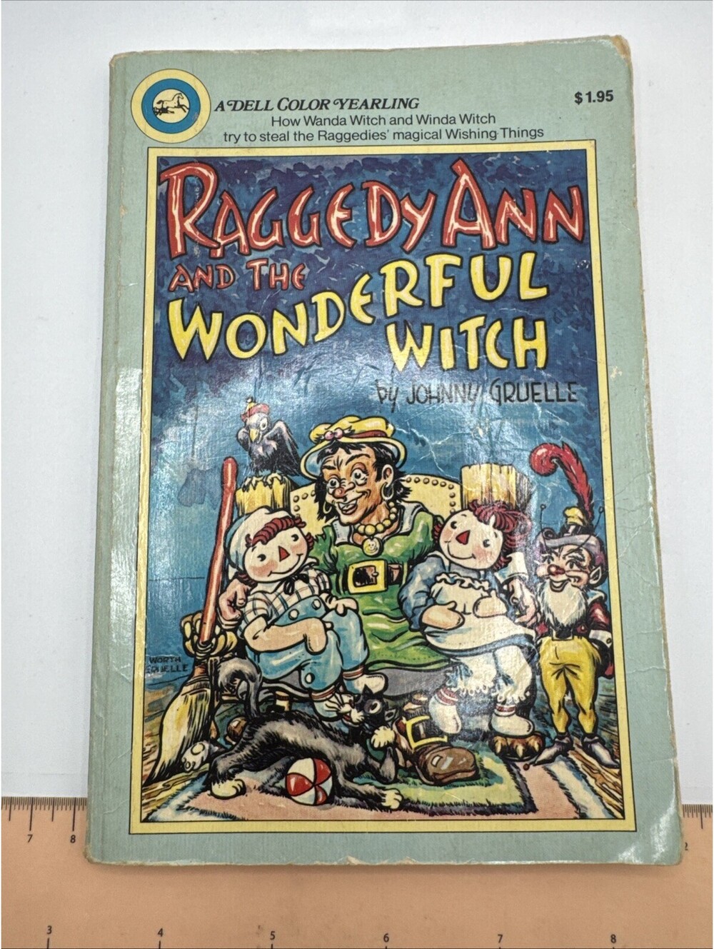 VTG Raggedy Ann & the Wonderful Witch Paperback Book Johnny Gruelle